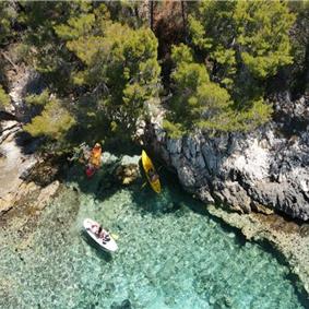 6 Bedroom Beachfront Villa with Heated Pool near Vela Luka on Korcula Island, Sleep 12